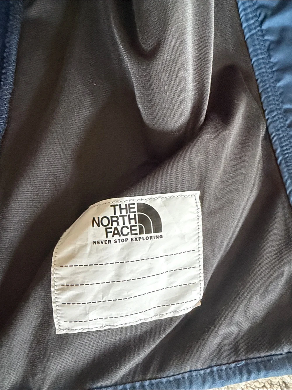 The North Face Kids Navy and Rust Fleece Jacket